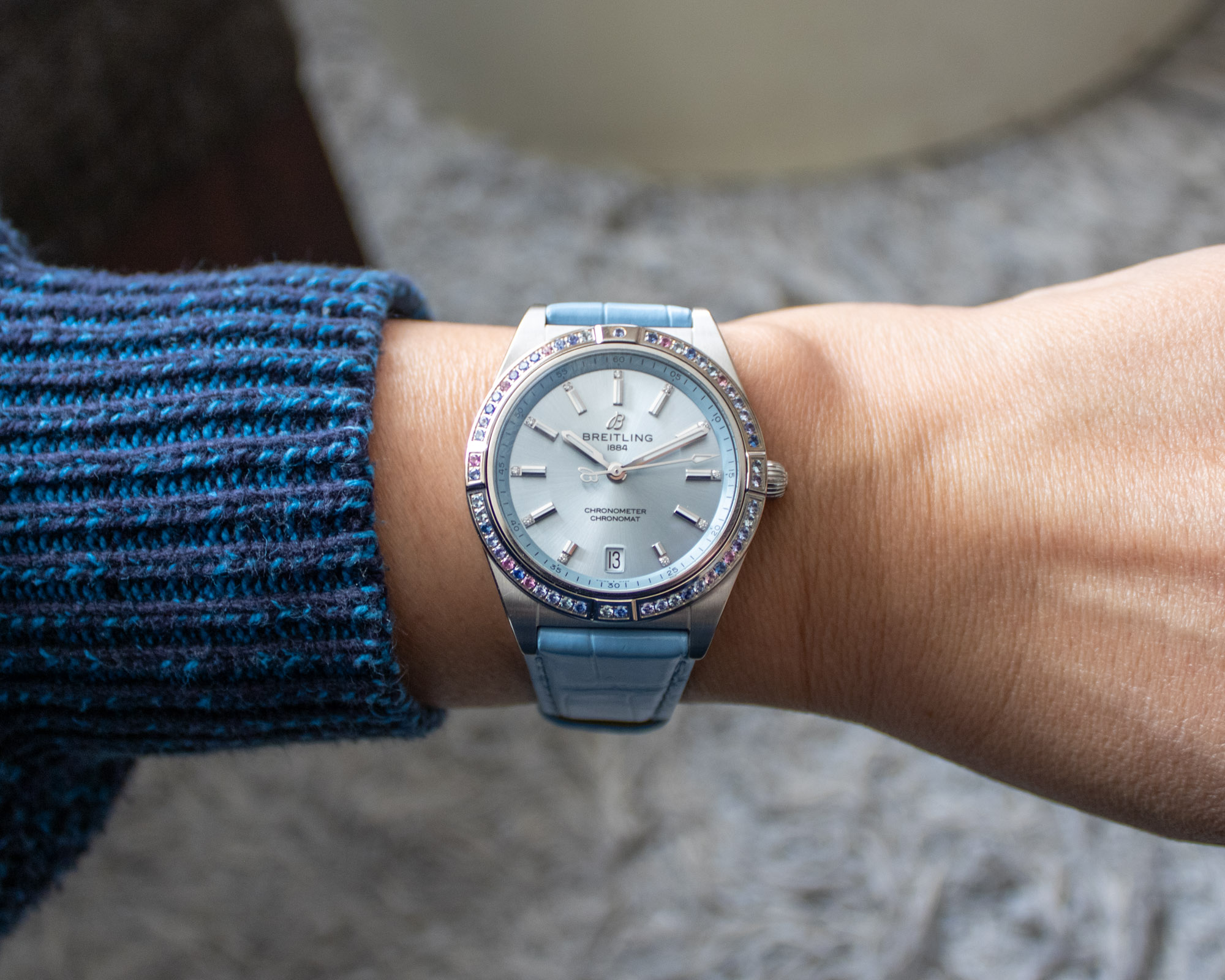 Replica Breitling Chronomat 36 South Sea Blue Review