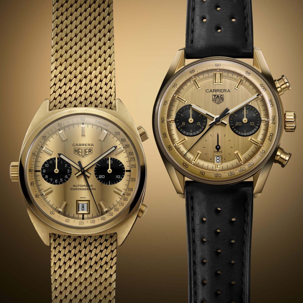 Super Clone TAG Heuer Carrera Chronograph Watch In 18K Gold Review